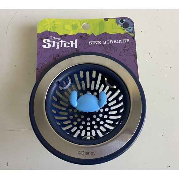 Disney Lilo And Stitch KITCHEN SINK STRAINER Standard Size Drain Blue NEW - Picture 1 of 8